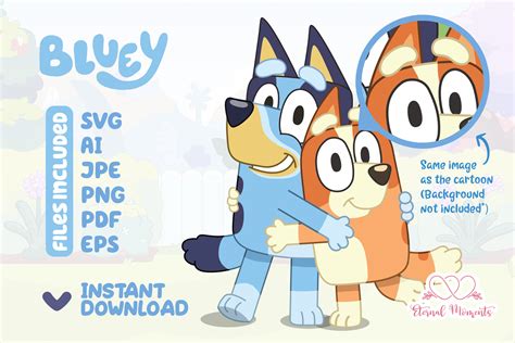 Bluey And Bingo Hugging SVG Bluey And Bingo: Embracing The Bond Of Sisterhood Through Heartfelt SVGs