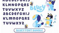 Bluey Letters SVG Bluey Letters SVG: Bringing The Beloved Blue Heeler Family To Your Creative Projects