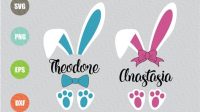 Bunny Ears Monogram SVG Bunny Ears Monogram SVG: A Timeless Symbol Of Easter Cheer