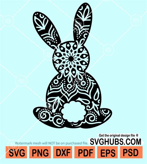 Bunny Mandala SVG Free Bunny Mandala SVG Free: Embracing The Symbolism Of Spring And Rebirth