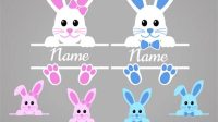 Bunny Monogram SVG Bunny Monogram SVG: The Perfect Addition To Your Easter Crafts