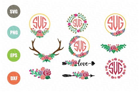 Flower SVG For Monogram Flower SVG For Monogram: The Ultimate Guide To Designing Personalized Masterpieces