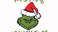 Free Resting Grinch Face SVG Embrace Your Resting Grinch Face With Our Exclusive SVG