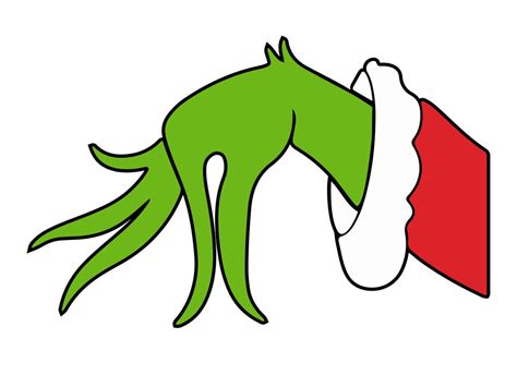 Free SVG Grinch Hand Unleash The Grinch's Mischievous Spirit With Free SVG Grinch Hand