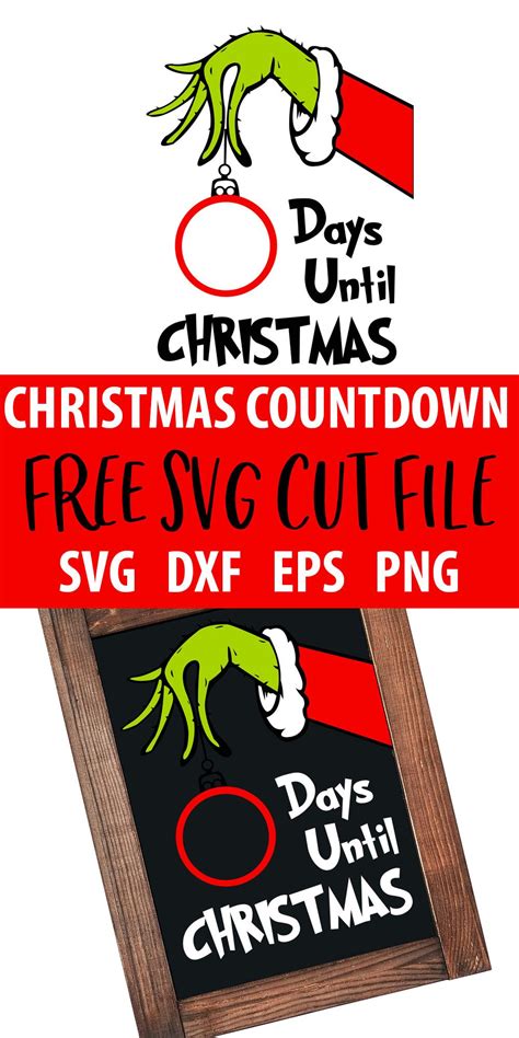 Grinch Countdown To Christmas Free SVG Grinch Countdown To Christmas Free SVG: Capture The Spirit Of The Season With A Festive Countdown