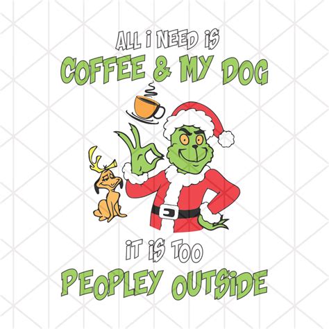 Grinch Drinking Coffee SVG Grinch Drinking Coffee SVG: Capture The Holiday Spirit With A Festive Design