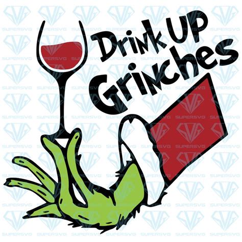 Grinch Drinking SVG Grinch Drinking SVG: Capture The Spirit Of The Holidays With A Festive Design