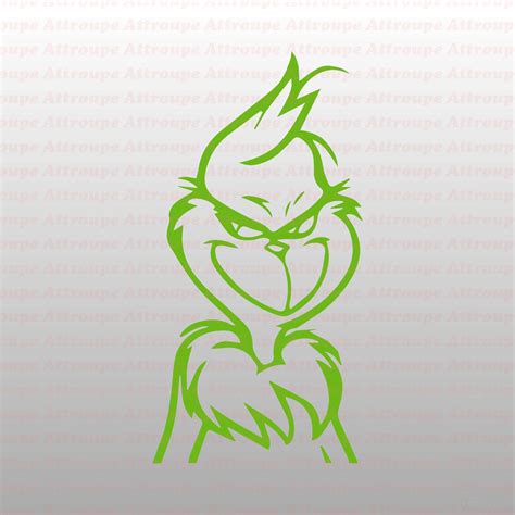 Grinch Face Outline For Cricut Grinch Face Outline For Cricut: Capture The Festive Spirit With Precision Cutting