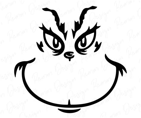 Grinch Face Outline Free SVG Grinch Face Outline Free SVG: The Perfect Way To Spread Holiday Cheer