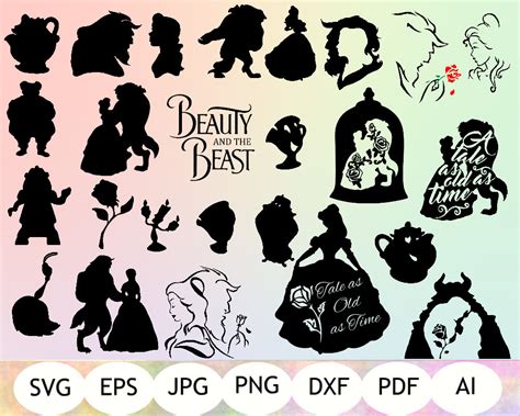 Disney Beauty And The Beast Svg Files Unleash The Enchantment: Explore The World Of Disney Beauty And The Beast SVG Files