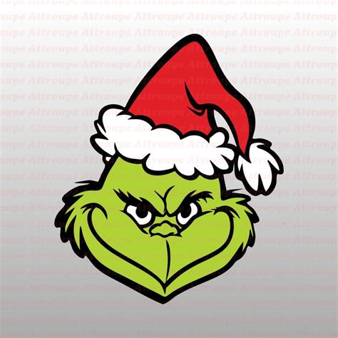 Grinch Face SVG For Cricut Grinch Face SVG For Cricut: Unleash Your Inner Christmas Grinch