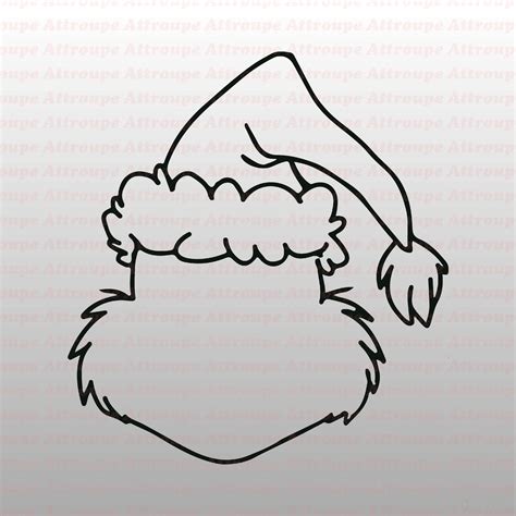 Grinch Head Outline SVG Grinch Head Outline SVG: Capture The Spirit Of The Holidays