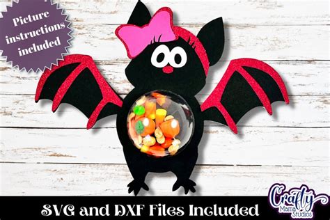 Bat Candy Holder SVG Elevate Your Halloween Decor With An Enchanting Bat Candy Holder SVG