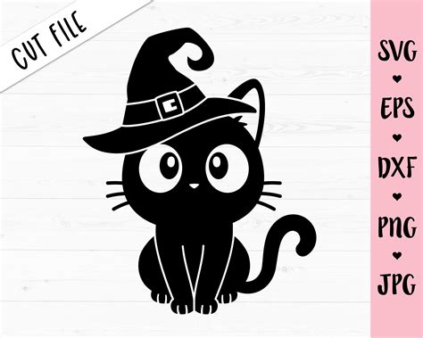 Black Cat Halloween SVG Black Cat Halloween SVG: The Perfect Spooky Addition To Your Halloween Décor