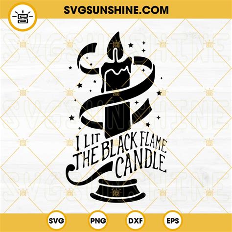 Black Flame Candle SVG Black Flame Candle SVG: The Ultimate Guide To Summoning The Supernatural