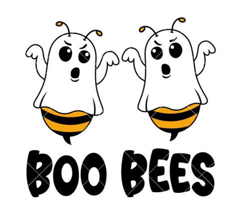 Boo Bee SVG Boo Bee SVG: A Hauntingly Sweet Design For Halloween