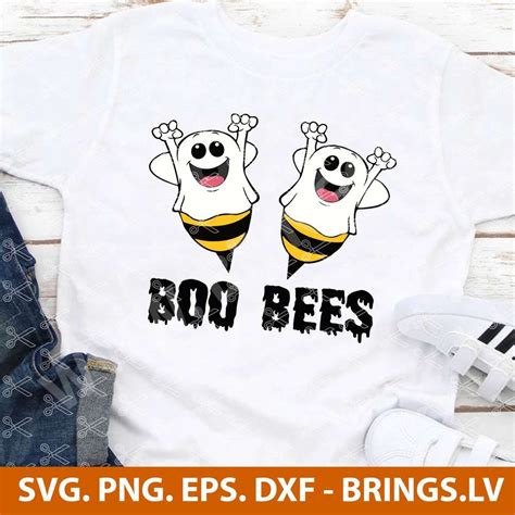 Boo Bees Shirt SVG Boo Bees: A Spooky And Adorable Halloween Treat