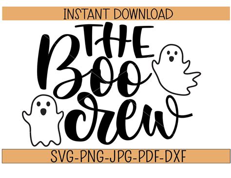 Boo Crew SVG Boo Crew SVG: Your Ultimate Halloween Cutting File Collection