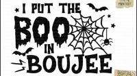 Boo In Boujee SVG Boo In Boujee SVG: Elevate Your Halloween Decor With Spooky Elegance