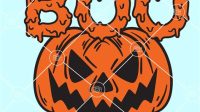 Boo Pumpkin SVG Boo Pumpkin SVG: A Spooky And Festive Design For Halloween