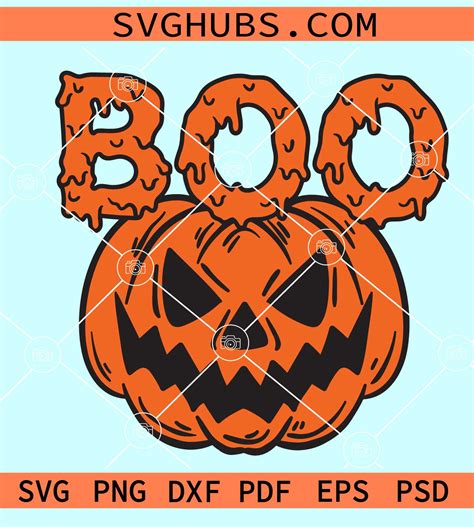 Boo Pumpkin SVG Boo Pumpkin SVG: A Spooky And Festive Design For Halloween