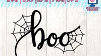 Boo Spider Web SVG Boo Spider Web SVG: A Spooky And Versatile Halloween Decoration