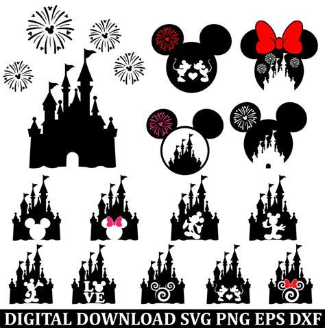 Disney Castle Svg File Disney Castle SVG File: A Magical Creation For Crafting And Design