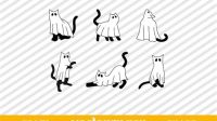 Cat Ghost SVG Cat Ghost SVG: Hauntingly Adorable Designs For All Things Feline