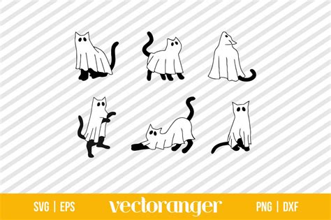 Cat Ghost SVG Cat Ghost SVG: Hauntingly Adorable Designs For All Things Feline