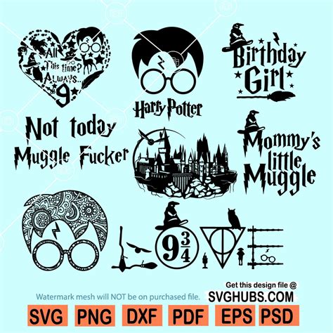 Harry Potter SVG Bundle Harry Potter SVG Bundle: Unleash The Magic With Endless Creative Possibilities