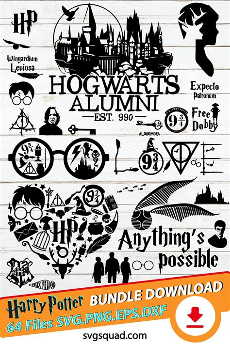 Harry Potter SVG Wrap Harry Potter SVG Wrap: A Magical Addition To Your Cricut Or Silhouette Creations