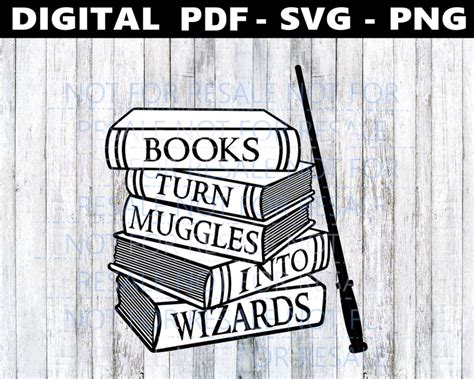 Harry Potter Books SVG Harry Potter Books SVG: A Magical Journey Into The World Of Witchcraft And Wizardry