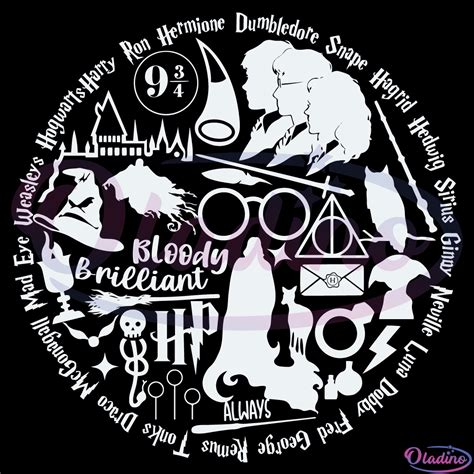 Harry Potter Collage SVG Harry Potter Collage SVG: A Magical Collection For Potterheads