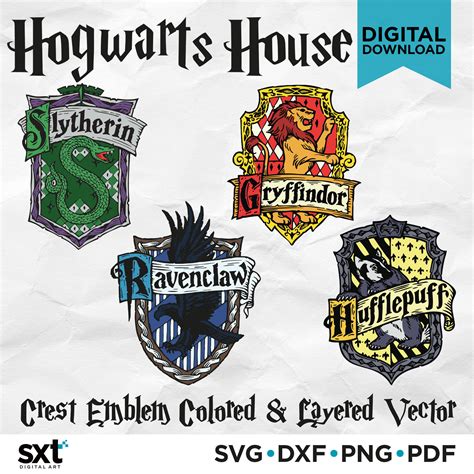 Harry Potter Houses SVG Harry Potter Houses SVG: A Magical Collection For True Potterheads