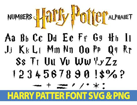 Harry Potter SVG Letters Harry Potter SVG Letters: Capture The Magical Charm In Your Creations