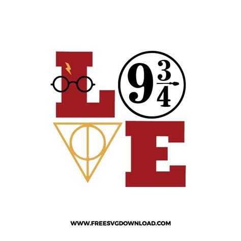 Harry Potter Love SVG Free Harry Potter Love SVG Free: Express Your Magical Fandom