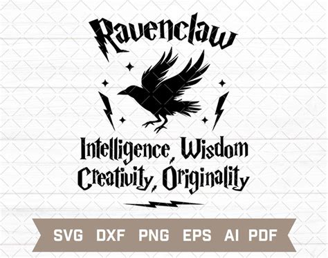 Harry Potter Ravenclaw SVG Harry Potter Ravenclaw SVG: Unleash Your Inner Wisdom And Creativity