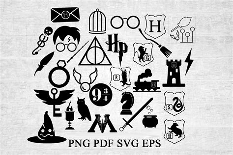 Harry Potter Symbols SVG Harry Potter Symbols SVG: Unveiling The Enchanting World Of Magic