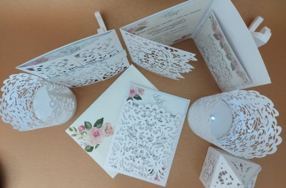 Floral Wedding Invitation Set