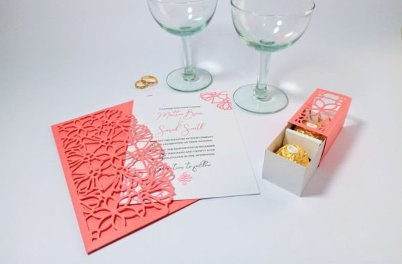 Floral Wedding Invitation Set