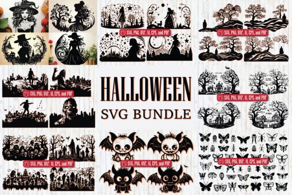 Cricut Paper Cut Halloween SVG Bundle